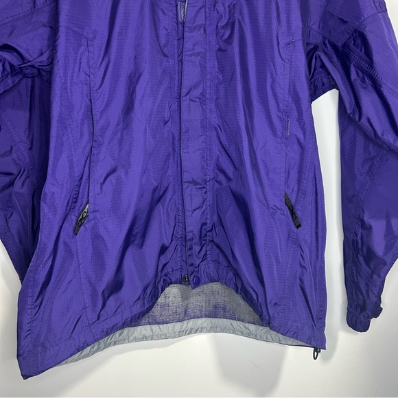 Marmot Hoodie Womens Small Purple Full Zip Hooded Water Rain Jacket-Peeling/FLAW - Picture 3 of 16